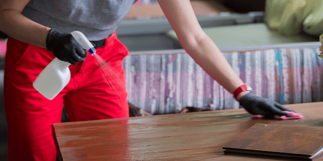 regular cleaning service keeps your kitchen, bathrooms, living areas, bedrooms, and floors