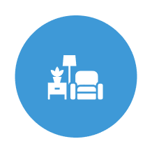 Furniture surfaces carefully dusted after home renovation