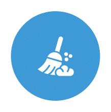 Fine builder dust being cleaned from floors and finished surfaces