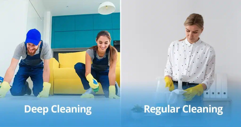 deep cleaning vs regular house cleaning, understand when each service makes sense, and choose the right cleaning option for your home.