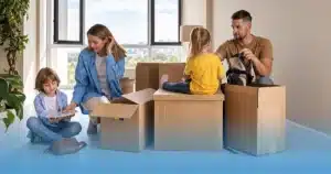 Move-in cleaning before unpacking a new home