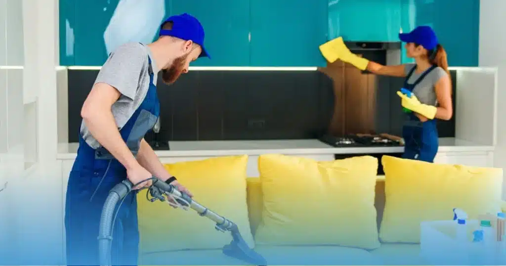 Move-out cleaning before handing over the keys
